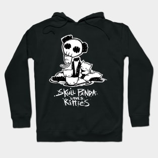 Skull Panda Loves Kitties Hoodie